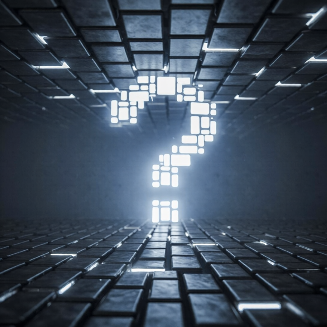 Ilustración conceptual de un camino de datos que representa la optimización SEO impulsada por inteligencia artificial en 2024.