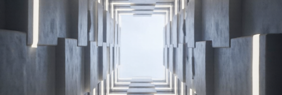 Ilustración conceptual de flujos de trabajo repetitivos transformándose en un camino claro y ordenado