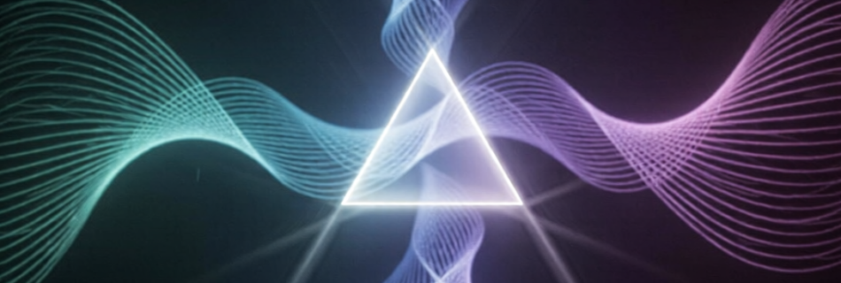 Representación conceptual de datos fluyendo hacia un prisma que proyecta rutas claras para decisiones de marketing.